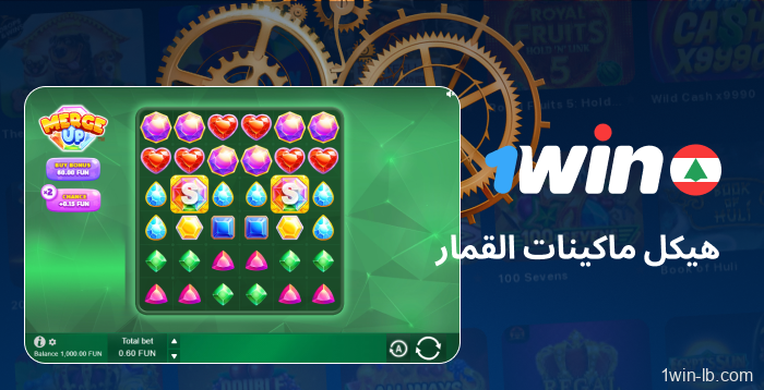 تصميم وميزات ألعاب السلوتس على 1Win