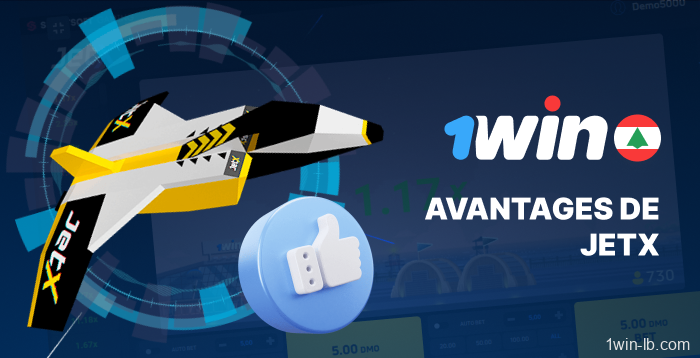 Avantages de JetX pour les joueurs libanais sur 1Win