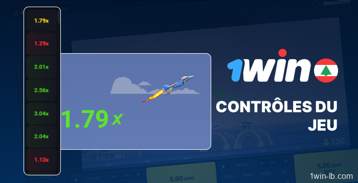 Commandes pour jouer à JetX sur 1Win