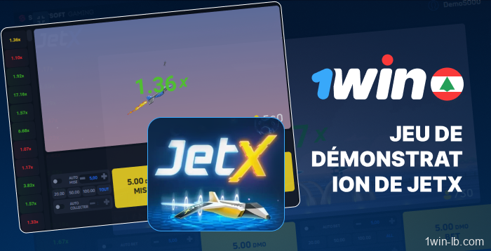 Mode démo de JetX disponible sur 1Win