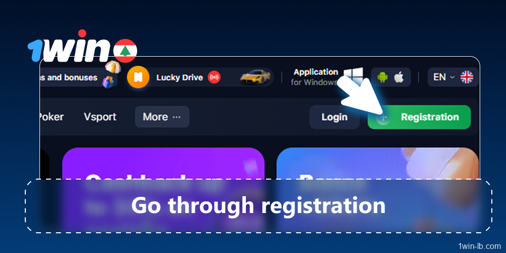 Register and verify your 1Win account