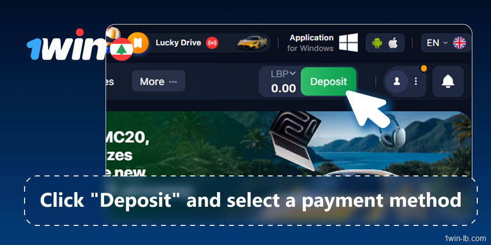 Deposit using preferred payment method