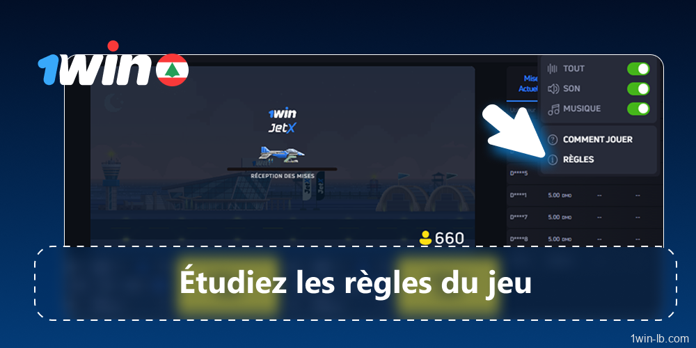 Étudiez les règles de JetX et observez les parties