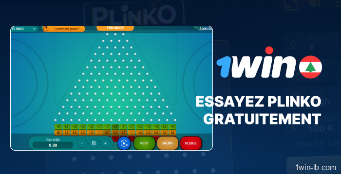 Jouez gratuitement à la démo de Plinko sur 1Win Liban