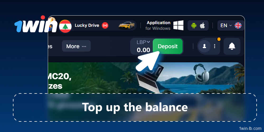 Deposit Lebanese pounds into your balance