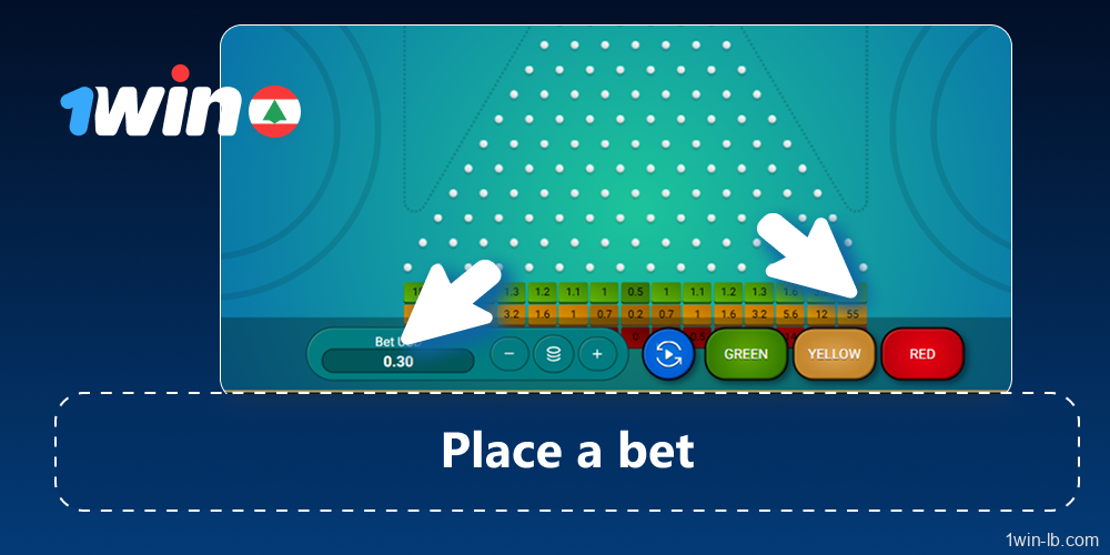 Place bets, choose rows, and start playing