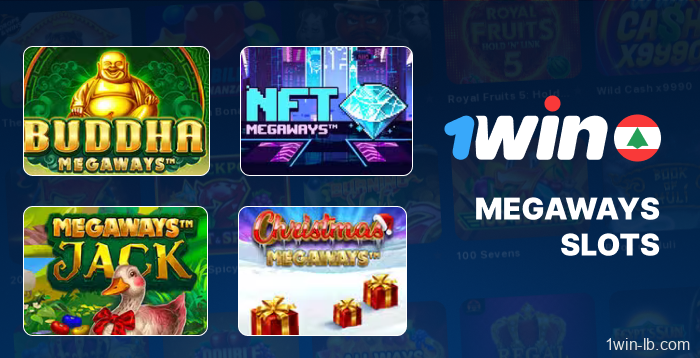 Megaways slot machines featured on 1Win