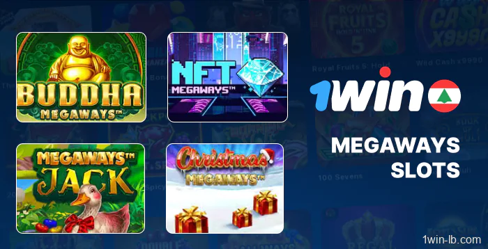 Megaways slot machines featured on 1Win