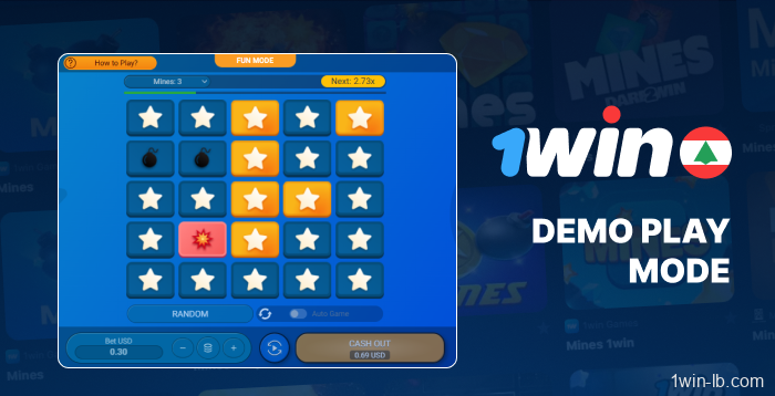Play Mines demo version on 1Win Lebanon