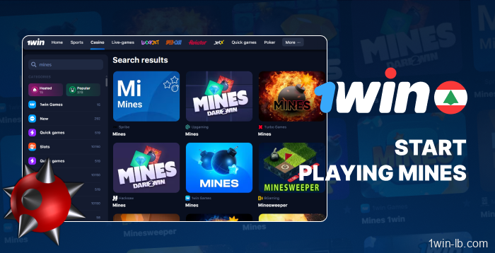 How to begin playing Mines on 1Win casino