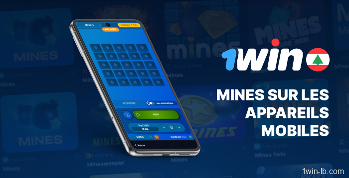 Expérience de jeu Mines mobile sur 1Win