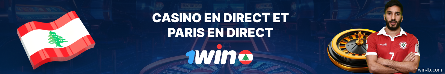Casino en direct et paris en direct sur 1Win Liban