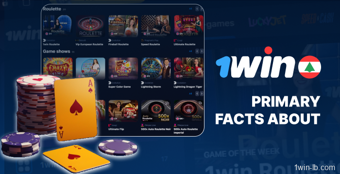 Key facts about live casino games at 1Win