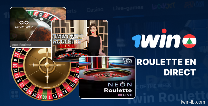 Options de roulette en direct sur 1Win