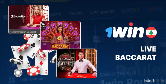 Live baccarat games at 1Win