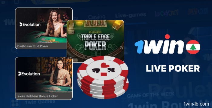 Playing live poker on 1Win Lebanon