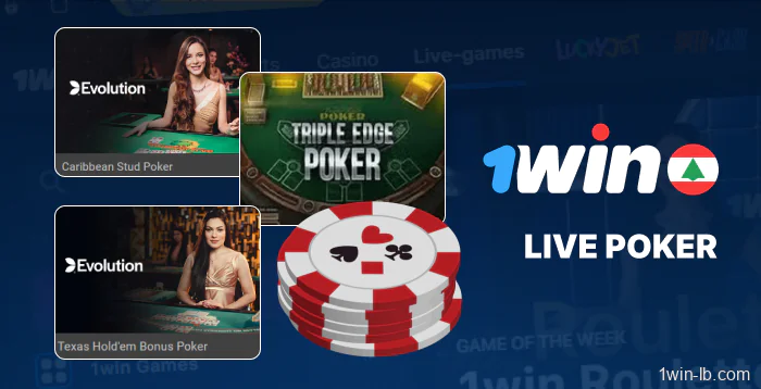 Playing live poker on 1Win Lebanon