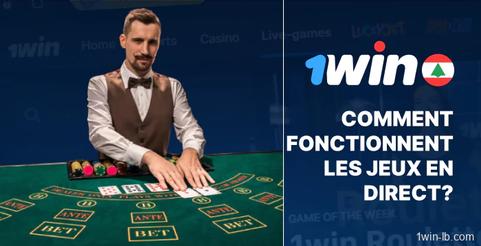 Fonctionnement des jeux en direct sur 1Win Liban