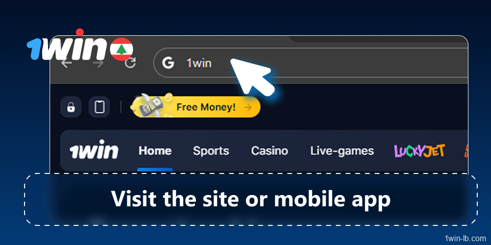 Access 1Win website or app
