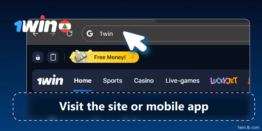 Access 1Win website or app
