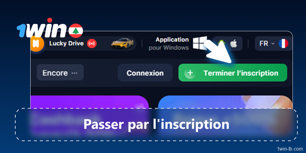 Inscrivez-vous et vérifiez sur la plateforme 1Win