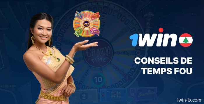 Conseils pour jouer au Crazy Time sur 1Win