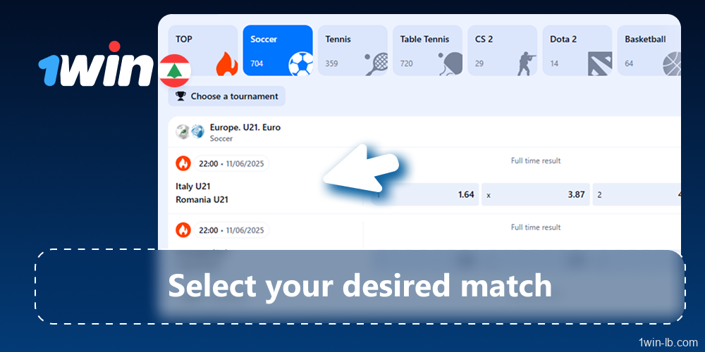 Choose your desired match