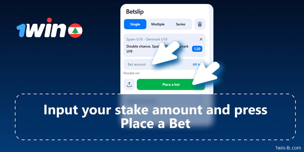 Confirm and place your bet