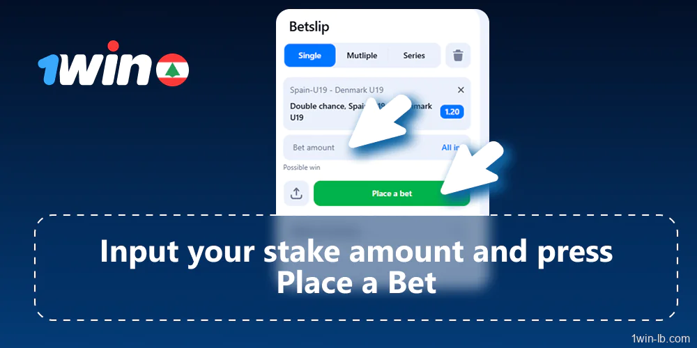 Confirm and place your bet