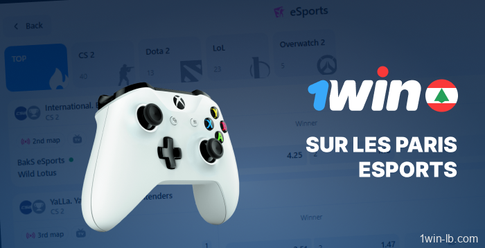 Aperçu des paris e-sport sur 1Win