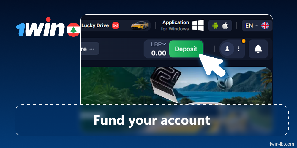 Deposit funds into your account