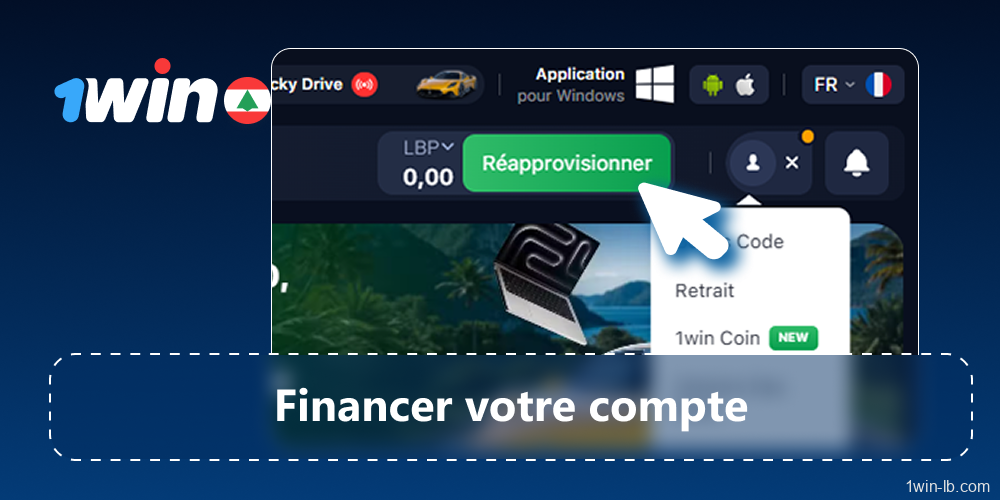 Déposer des fonds sur votre compte Compte