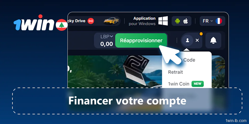 Déposer des fonds sur votre compte Compte