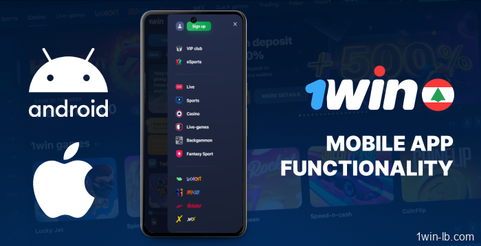 Functionality for Lebanese 1Win users