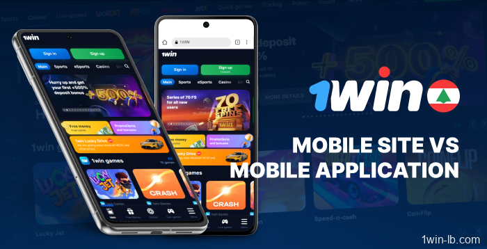 Differences between 1Win mobile site and app