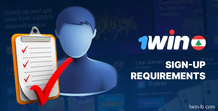 Necessary info for 1Win sign-up