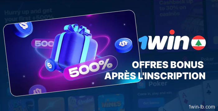 Offres promotionnelles après l'inscription sur 1Win