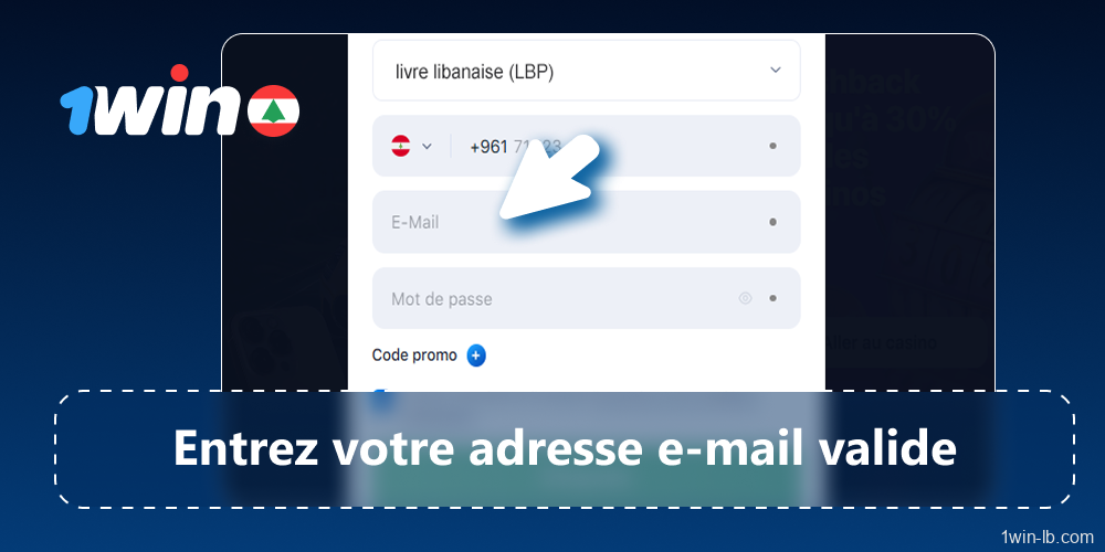 Fournir une adresse e-mail valide