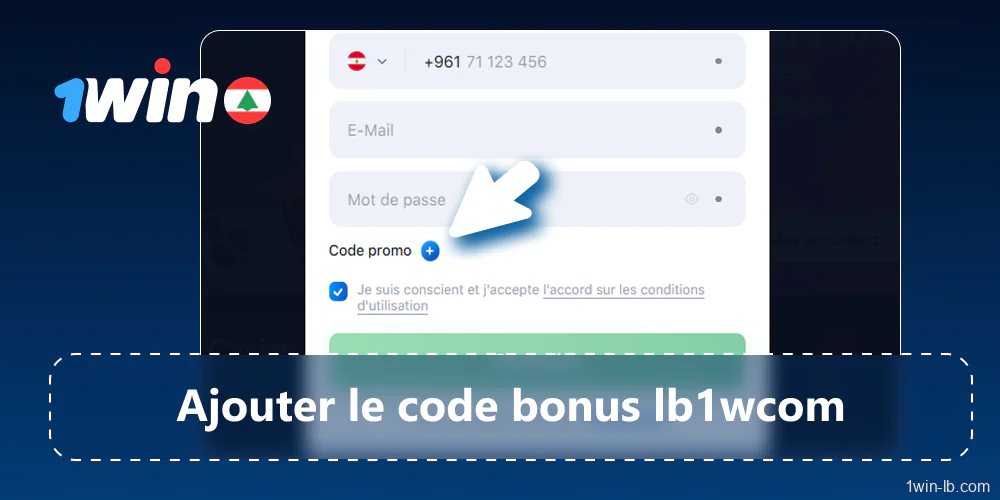 Ajouter le code bonus LB1WCOM