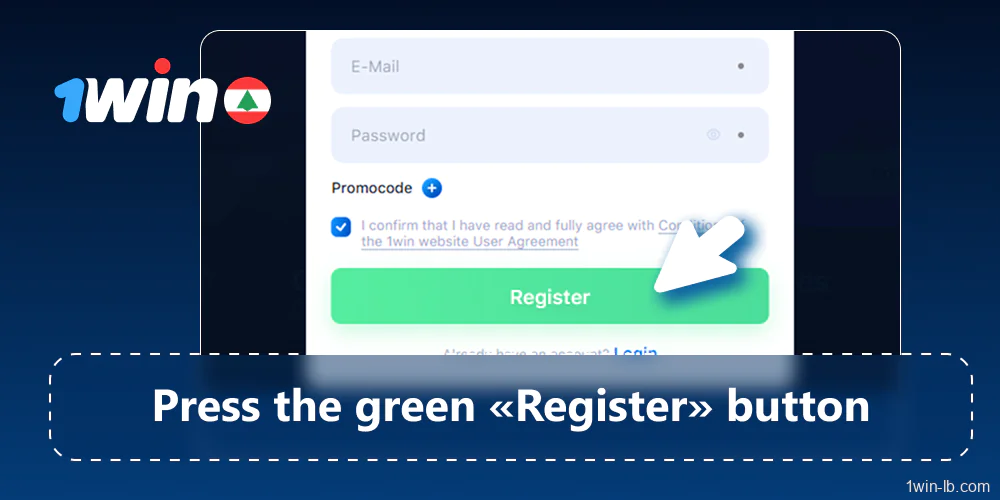 Click Register to finish