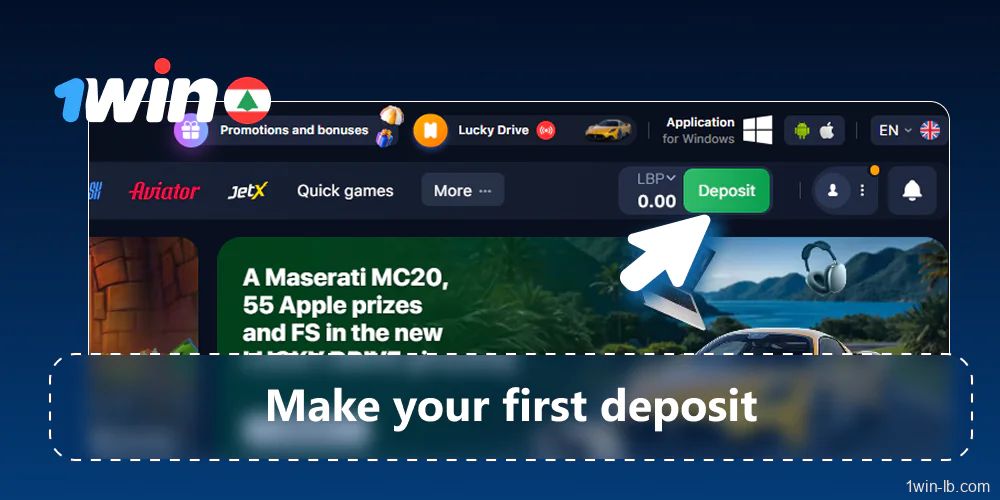 Fund your 1Win account to receive bonuses