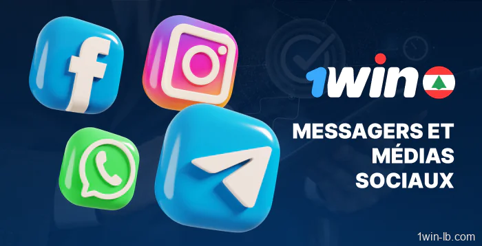 Contactez 1Win Liban via les réseaux sociaux