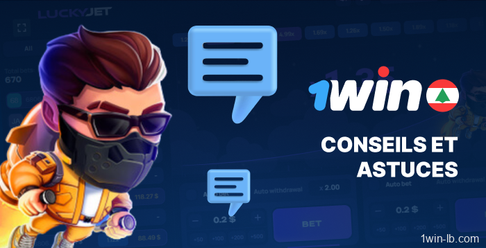 Conseils gagnants pour les utilisateurs de 1Win Lucky Jet au Liban