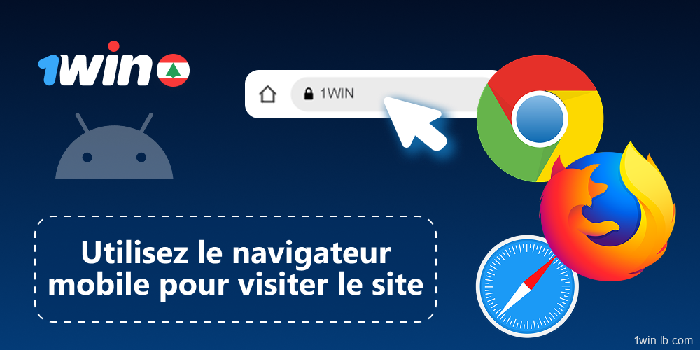 Ouvrez le site web 1Win avec votre navigateur mobile préféré