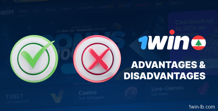 Pros and cons of using 1Win in Lebanon