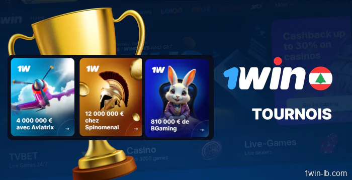 Événements compétitifs organisés par 1Win Liban