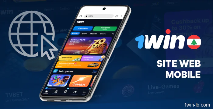 Site optimisé pour mobile pour 1Win sur tous les appareils