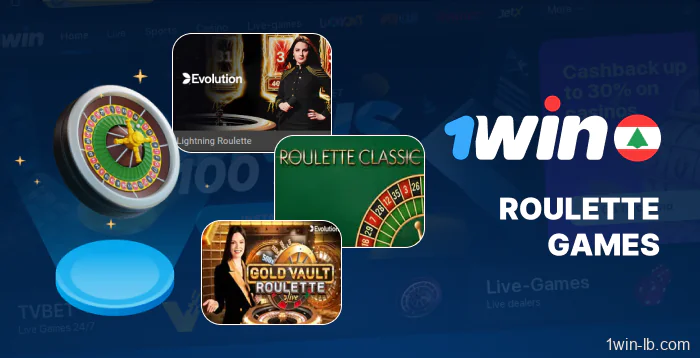 Roulette options at 1Win Lebanon casino