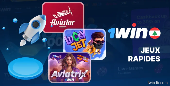 Jeux rapides disponibles sur 1Win