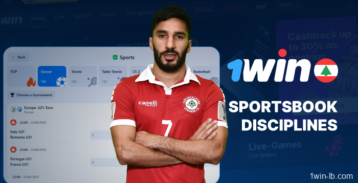 Sports betting categories on 1Win Lebanon